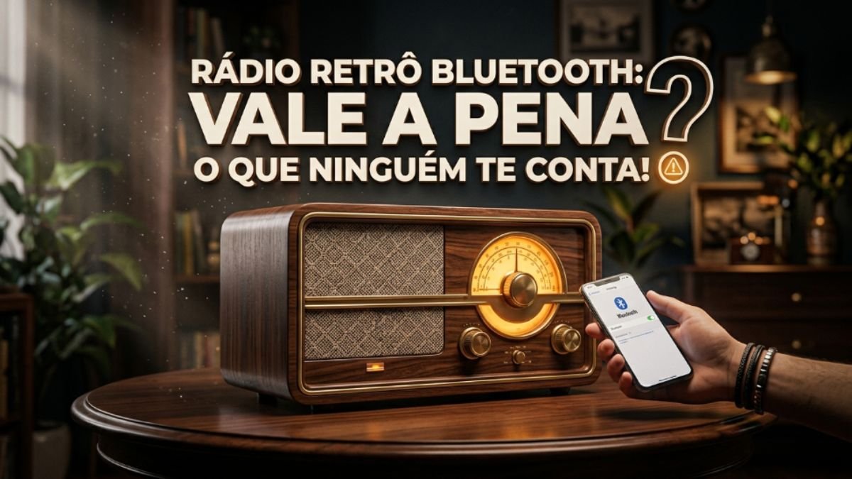 Rádio Retrô Bluetooth Vale a Pena O que Ninguém te Conta Antes de Comprar