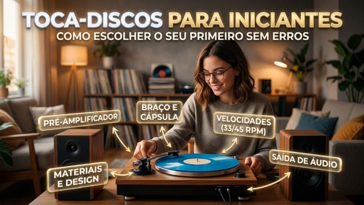 Toca-Discos para Iniciantes: Como Escolher o Primeiro sem Errar